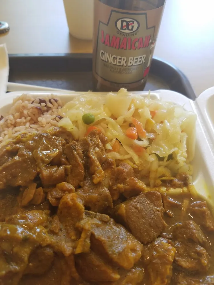 Curry Goat and Cabbage