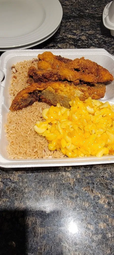 Whiting Macaroni and Cheese Peas and Rice and Peas